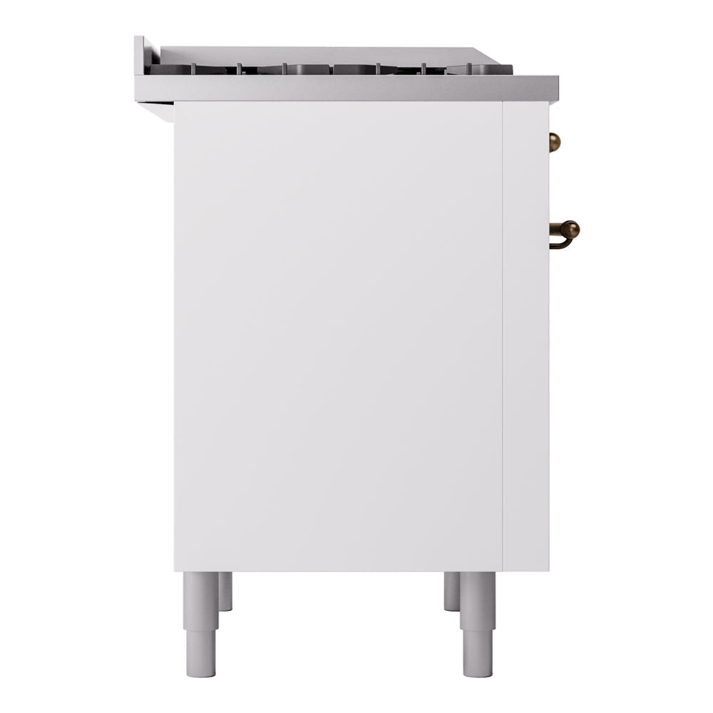 ILVE Nostalgie II 36-Inch Dual Fuel Freestanding Range in Custom RAL with Burnished Bronze Trim (UP36FNMPRABLP)