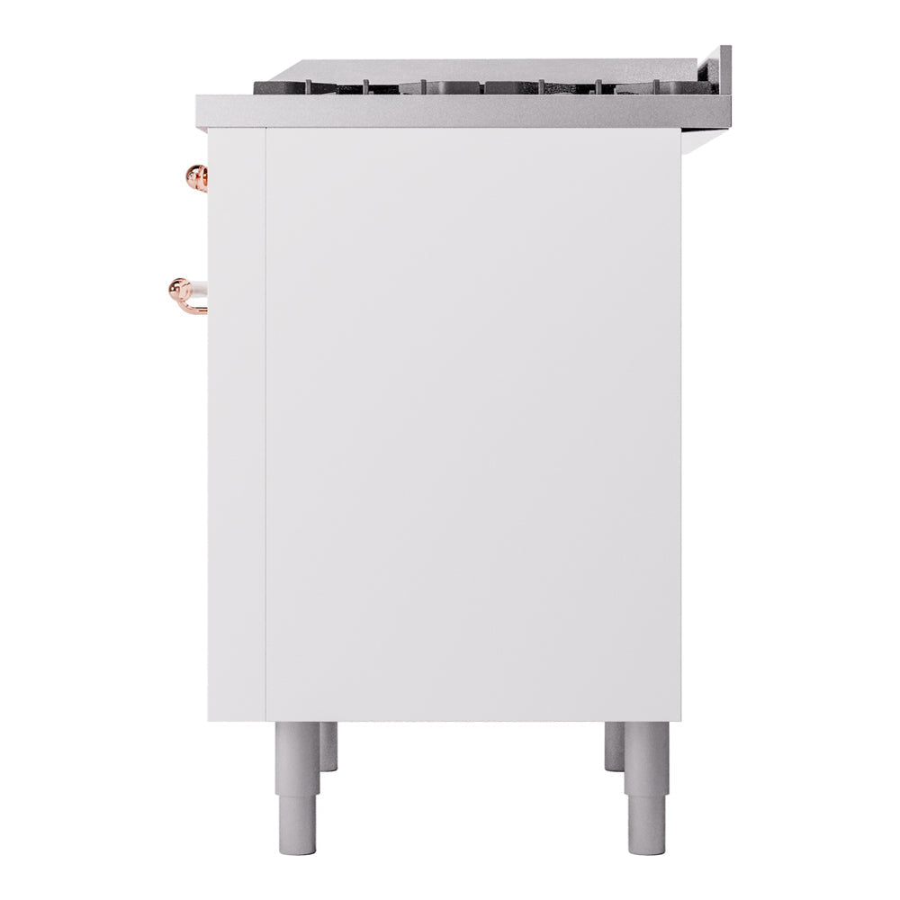 ILVE Nostalgie II 36-Inch Freestanding Natural Gas Dual Fuel Range in Custom RAL with Copper Trim (UP36FNMPRAP)