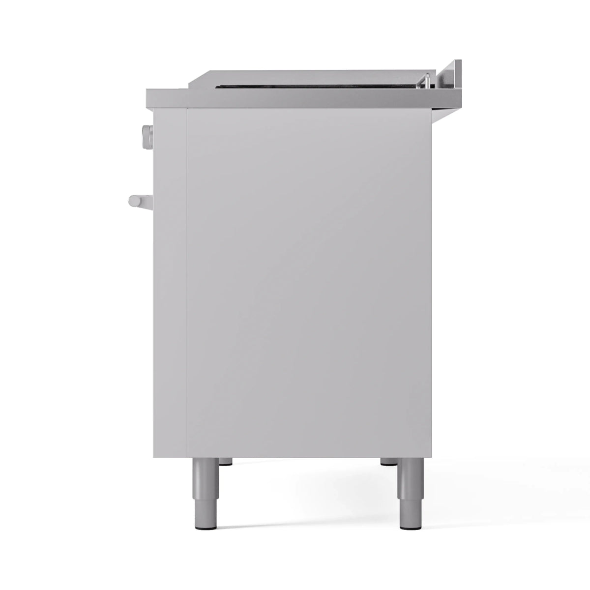 ILVE Professional Plus II 48-inch Propane Gas Dual Fuel Range with 5 Burners, Griddle, & French Top with Triple Glass Door Oven in White (UP48FSWMPWHLP)