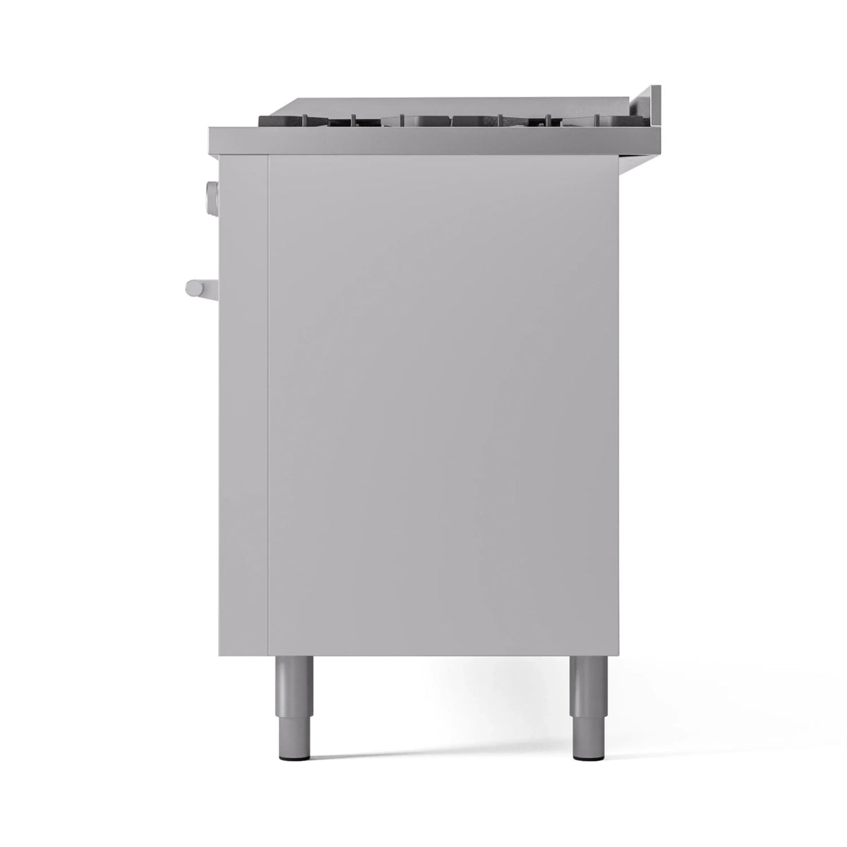 ILVE 60-inch Professional Plus II Propane Gas Dual Fuel Range with 9 Burners, Griddle, and Triple Glass Door Oven in White (UP60FWMPWHLP)