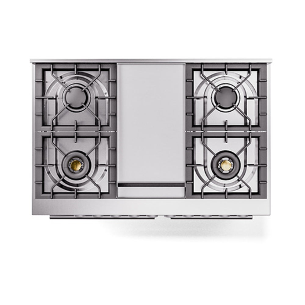 ILVE 40-inch Professional Plus II Propane Gas Dual Fuel Range with Solid Door Oven in Custom RAL (UPD40FQMPRALP)