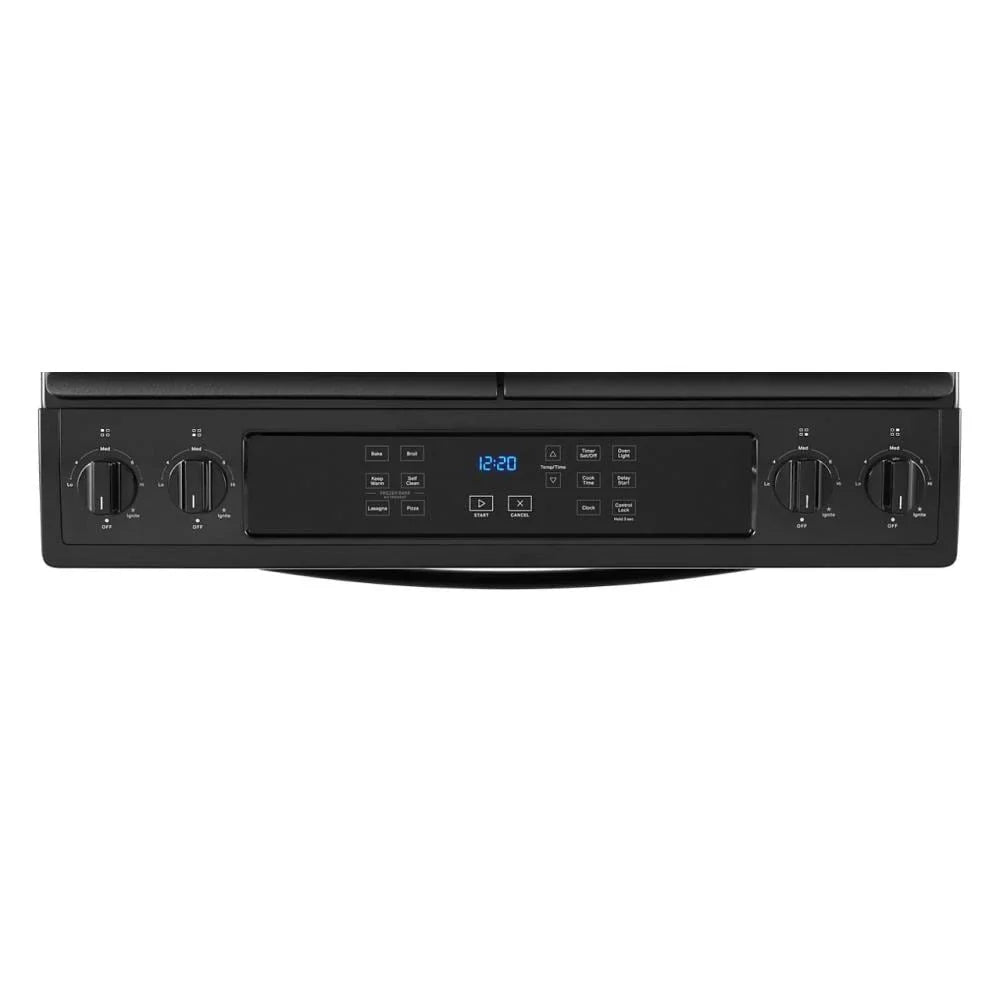 Whirlpool WEG515S0LB 5.0 Cu. Ft. Gas Range with Frozen Bake™ Technology Black