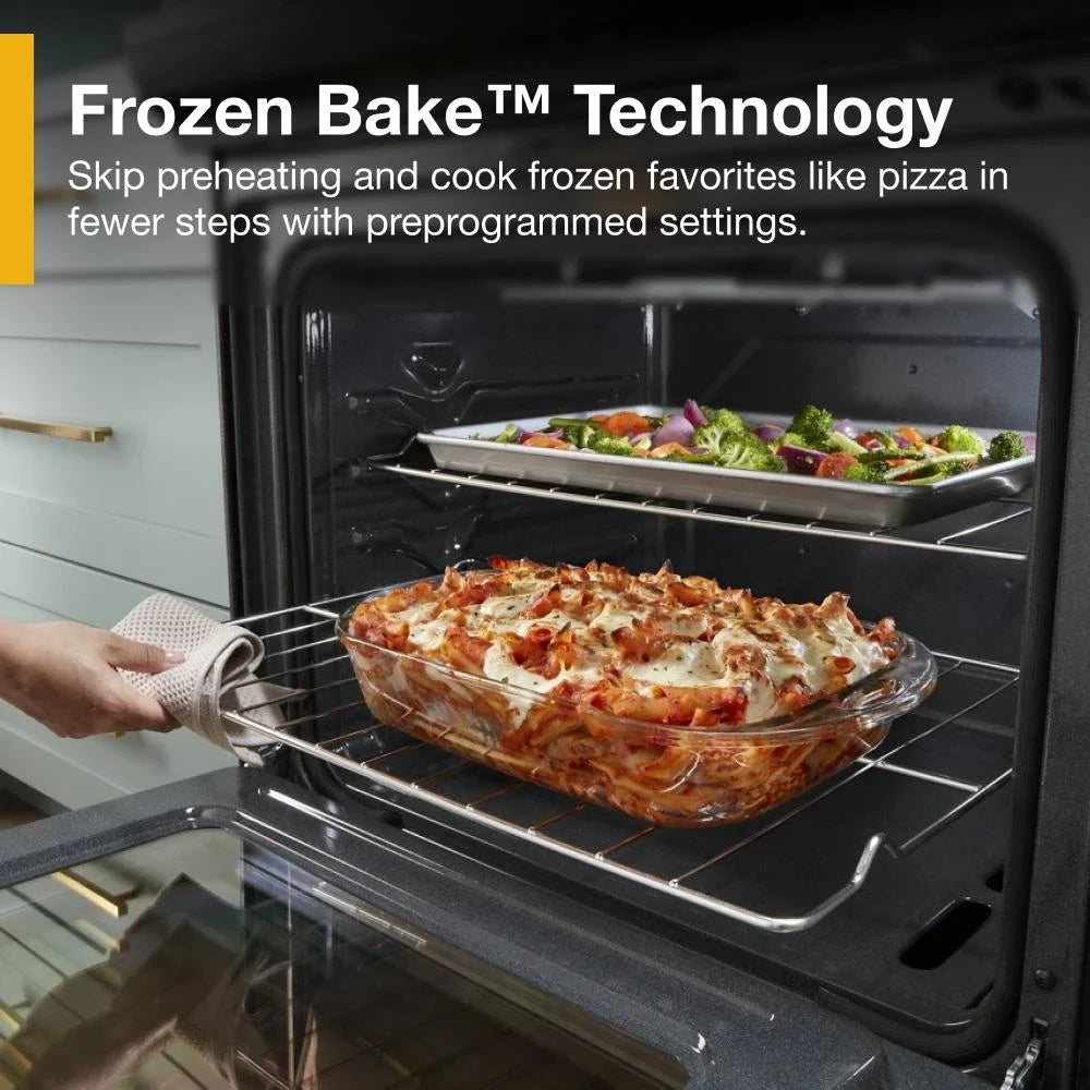 Whirlpool WEG515S0LB 5.0 Cu. Ft. Gas Range with Frozen Bake™ Technology Black