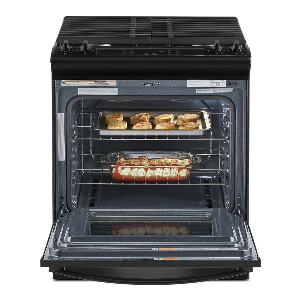Whirlpool WEG515S0LB 5.0 Cu. Ft. Gas Range with Frozen Bake™ Technology Black