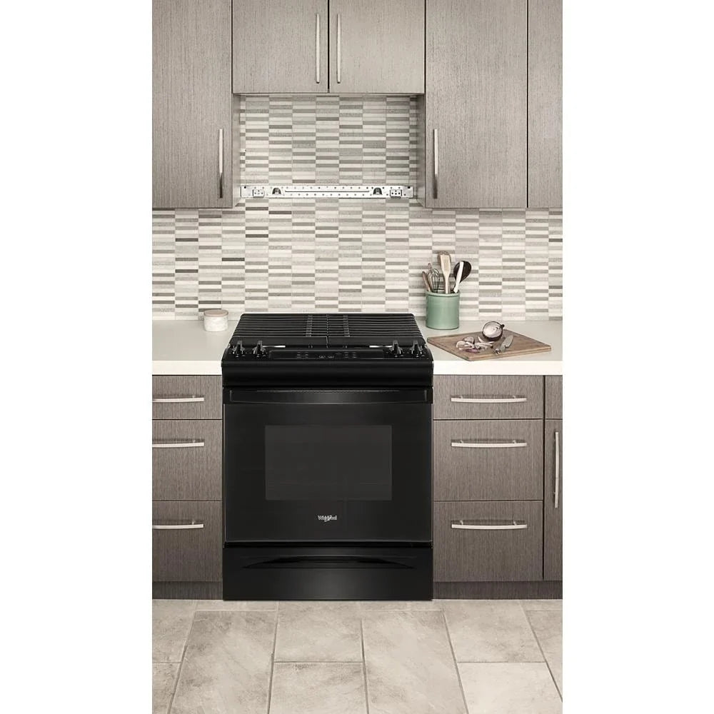 Whirlpool WEG515S0LB 5.0 Cu. Ft. Gas Range with Frozen Bake™ Technology Black