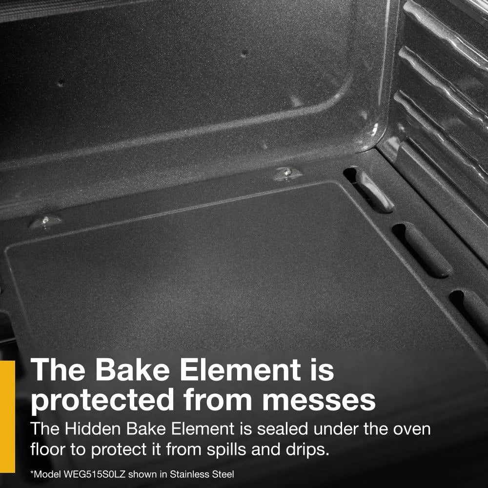 Whirlpool WEG515S0LB 5.0 Cu. Ft. Gas Range with Frozen Bake™ Technology Black