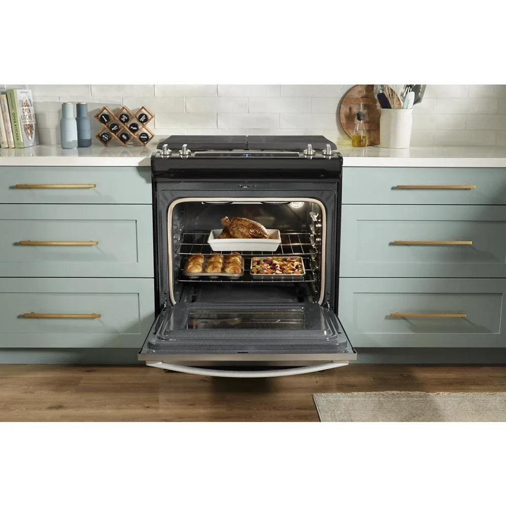 Whirlpool WEG515S0LB 5.0 Cu. Ft. Gas Range with Frozen Bake™ Technology Black