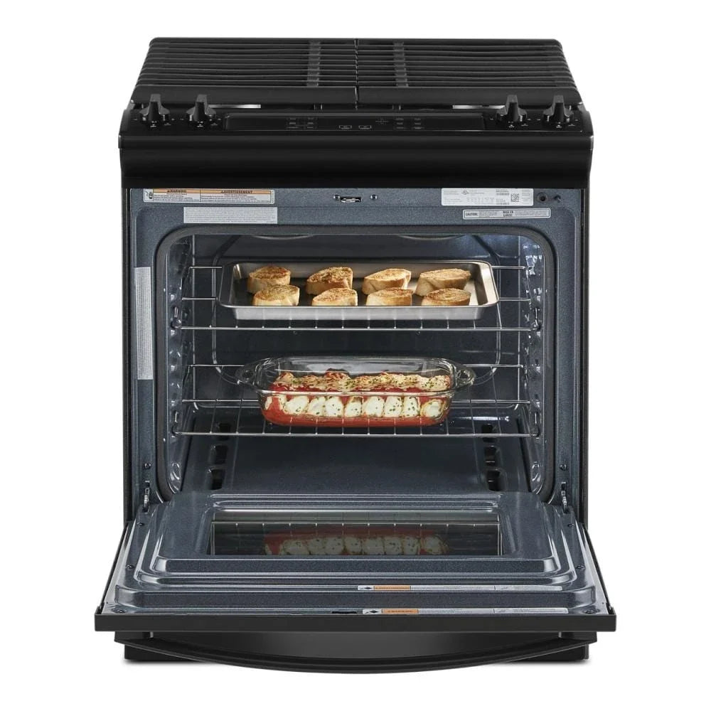 Whirlpool WEG515S0LB 5.0 Cu. Ft. Gas Range with Frozen Bake™ Technology Black
