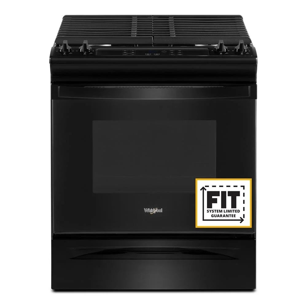 Whirlpool WEG515S0LB 5.0 Cu. Ft. Gas Range with Frozen Bake™ Technology Black