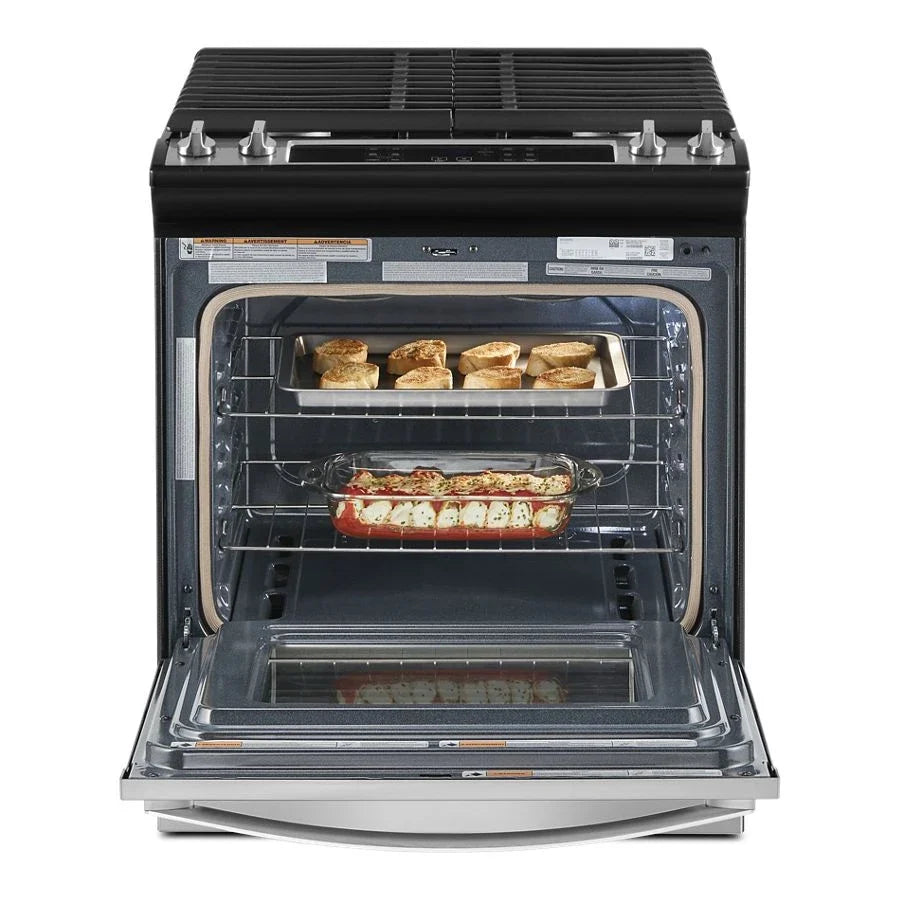 WEG515S0LS 5.0 Cu. Ft. Whirlpool® Gas Range with Frozen Bake™ Technology Stainless Steel