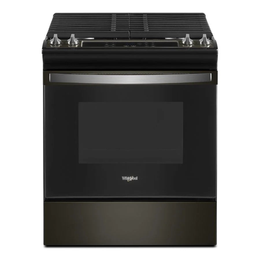 Whirlpool WEG515S0LV 5.0 Cu. Ft. Gas Range with Frozen Bake™ Technology Black Stainless