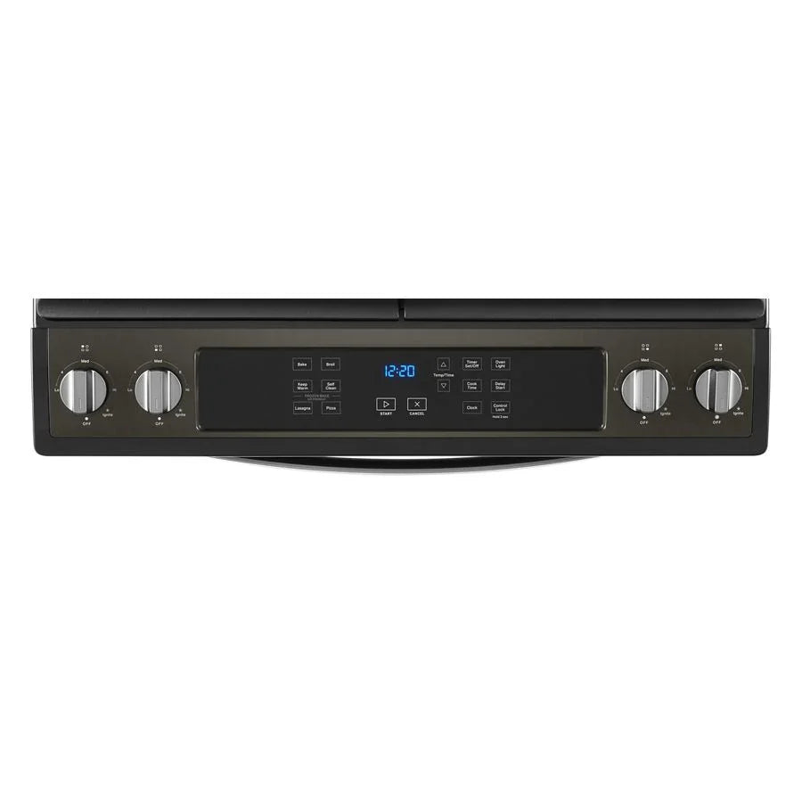 Whirlpool WEG515S0LV 5.0 Cu. Ft. Gas Range with Frozen Bake™ Technology Black Stainless