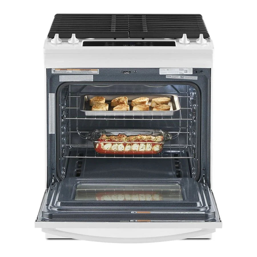 WEG515S0LW 5.0 Cu. Ft. Whirlpool® Gas Range with Frozen Bake™ Technology White