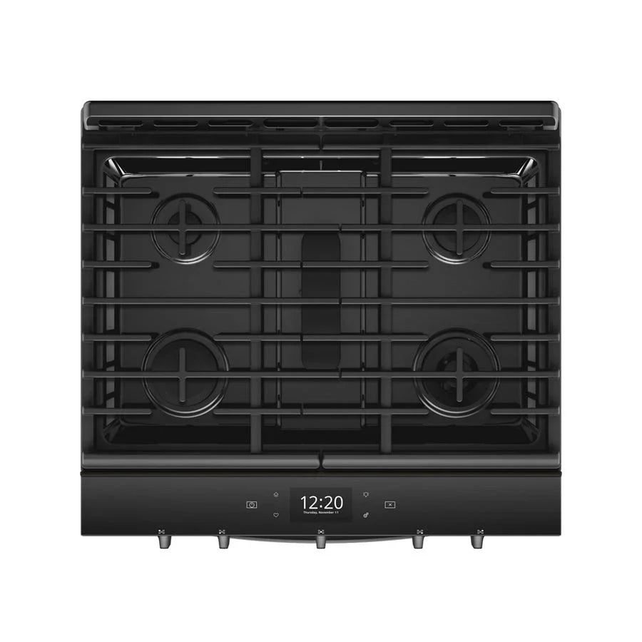 Whirlpool WEG750H0HV 5.8 cu. ft. Smart Slide-in Gas Range with Air Fry, when Connected Black Stainless