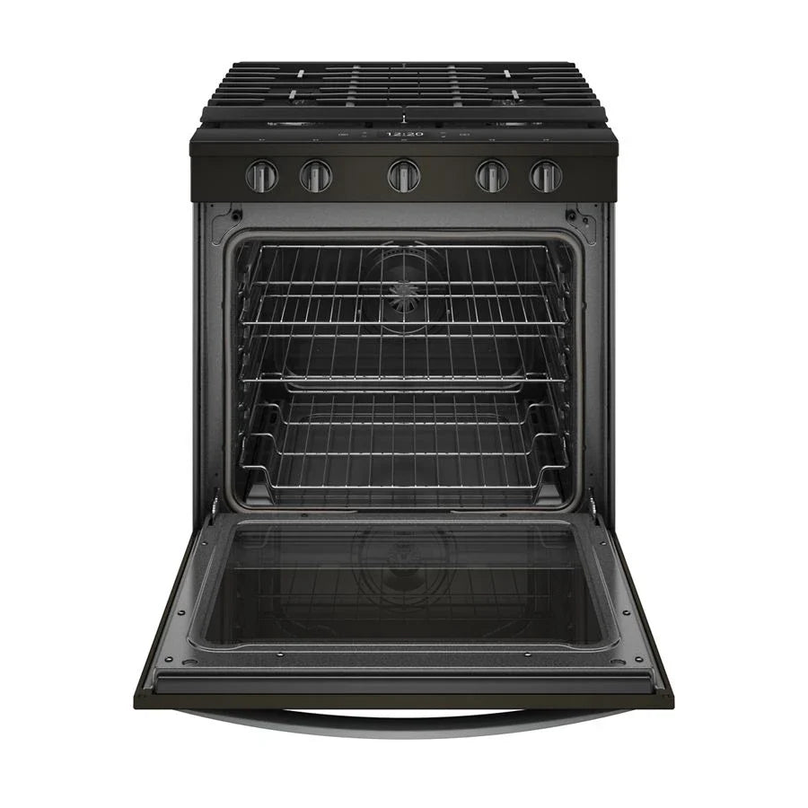 Whirlpool WEG750H0HV 5.8 cu. ft. Smart Slide-in Gas Range with Air Fry, when Connected Black Stainless