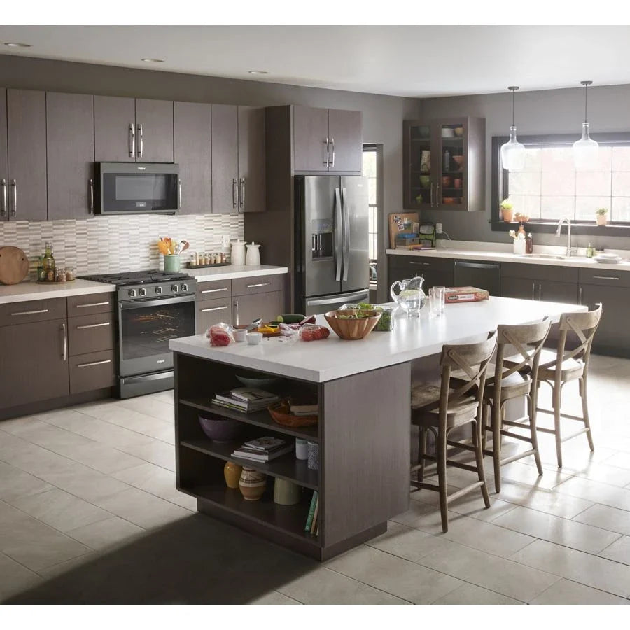 Whirlpool WEG750H0HV 5.8 cu. ft. Smart Slide-in Gas Range with Air Fry, when Connected Black Stainless