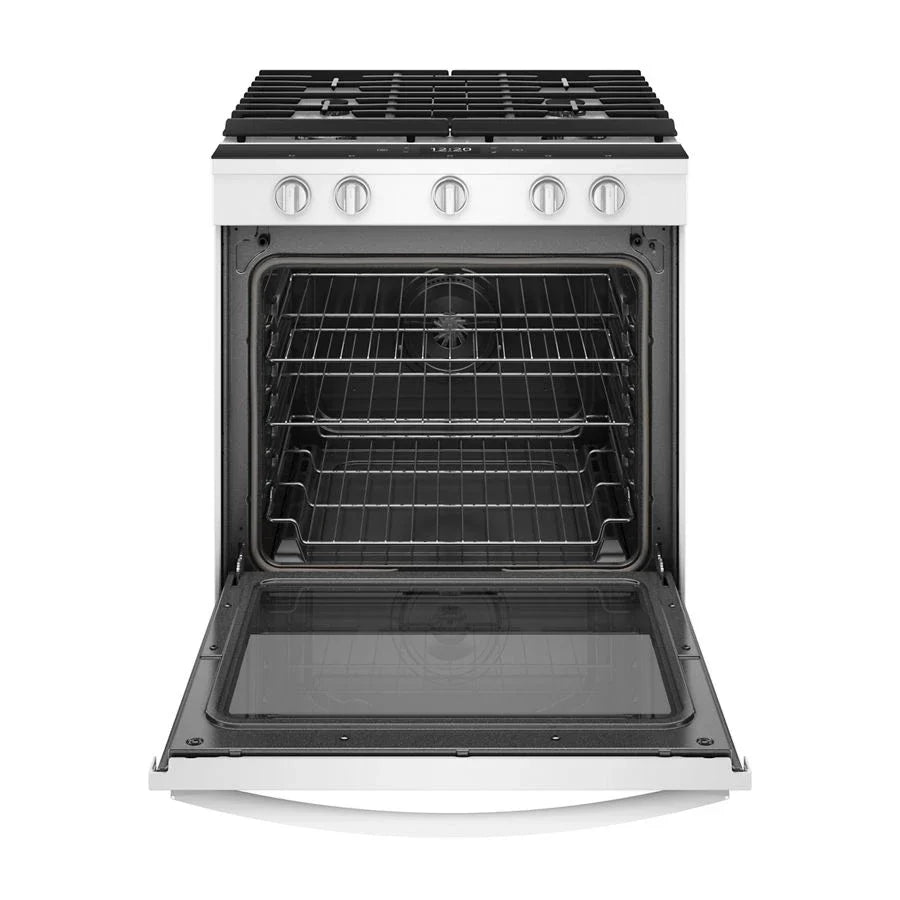 Whirlpool WEG750H0HW 5.8 Cu. Ft. Smart Slide-in Gas Range With Air Fry, When Connected White