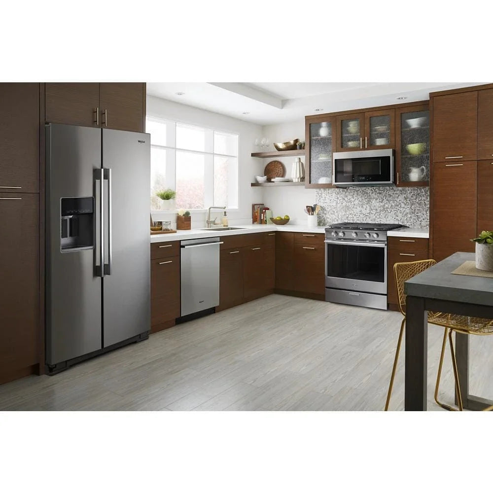 Whirlpool WEGA25H0HZ 5.8 cu. ft. Smart Slide-in Gas Range with EZ-2-Lift™ Hinged Cast-Iron Grates Fingerprint Resistant Stainless Steel