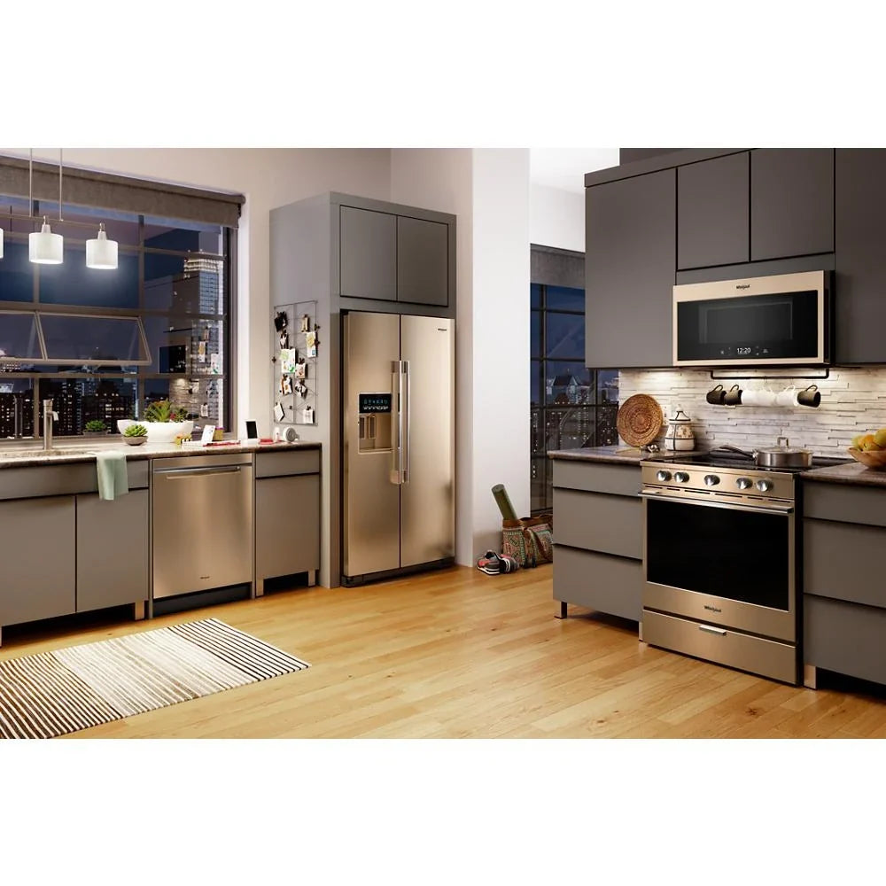 Whirlpool WEGA25H0HZ 5.8 cu. ft. Smart Slide-in Gas Range with EZ-2-Lift™ Hinged Cast-Iron Grates Fingerprint Resistant Stainless Steel