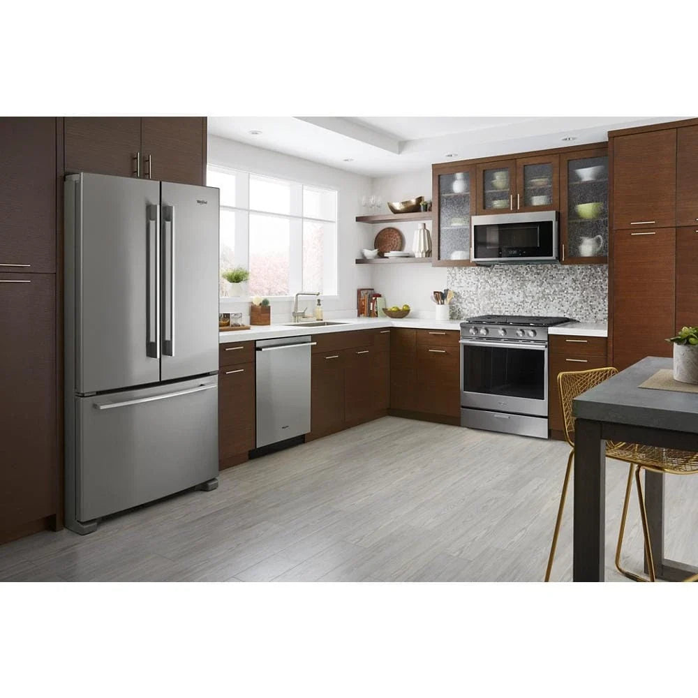 Whirlpool WEGA25H0HZ 5.8 cu. ft. Smart Slide-in Gas Range with EZ-2-Lift™ Hinged Cast-Iron Grates Fingerprint Resistant Stainless Steel