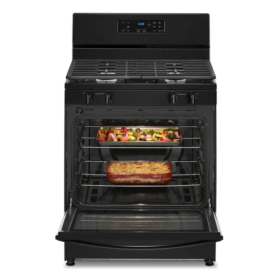 Whirlpool WFG320M0MB 5.1 Cu. Ft. Freestanding Gas Range with Broiler Drawer Black