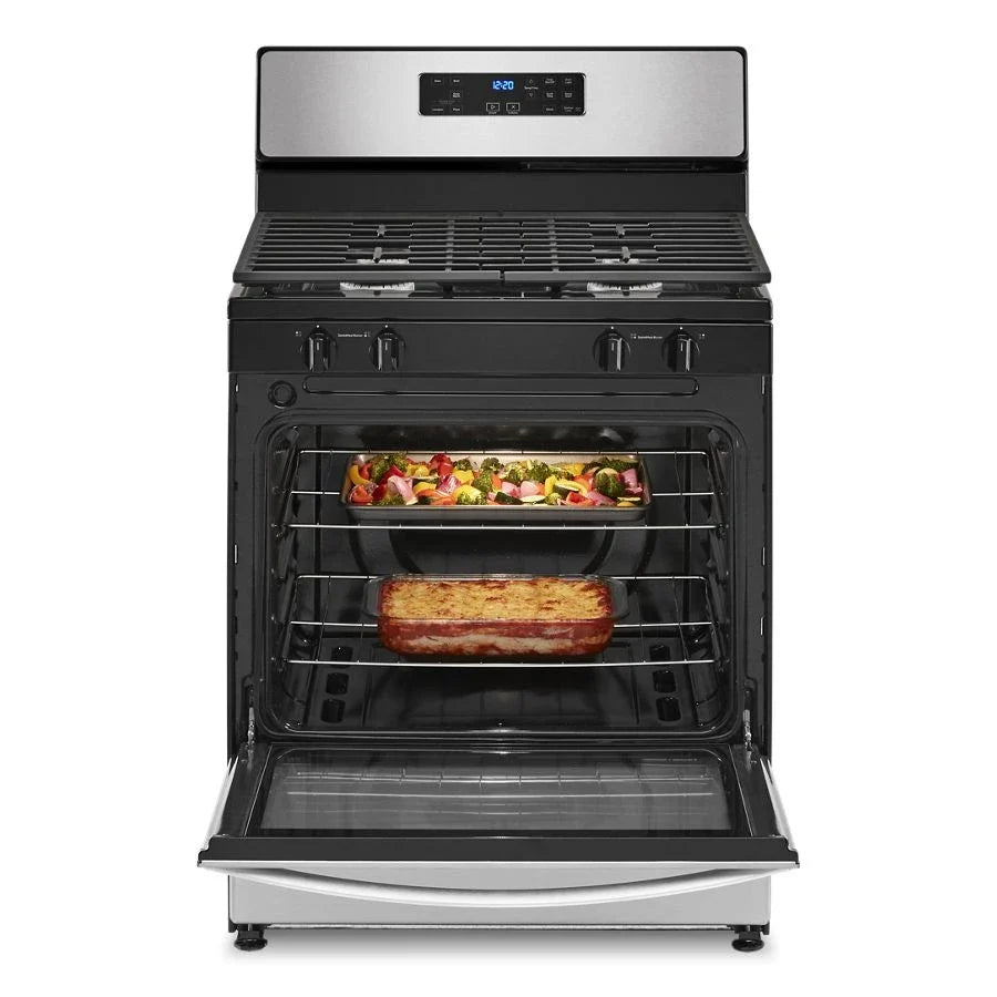 Whirlpool WFG320M0MS 5.1 Cu. Ft. Freestanding Gas Range with Broiler Drawer Stainless Steel