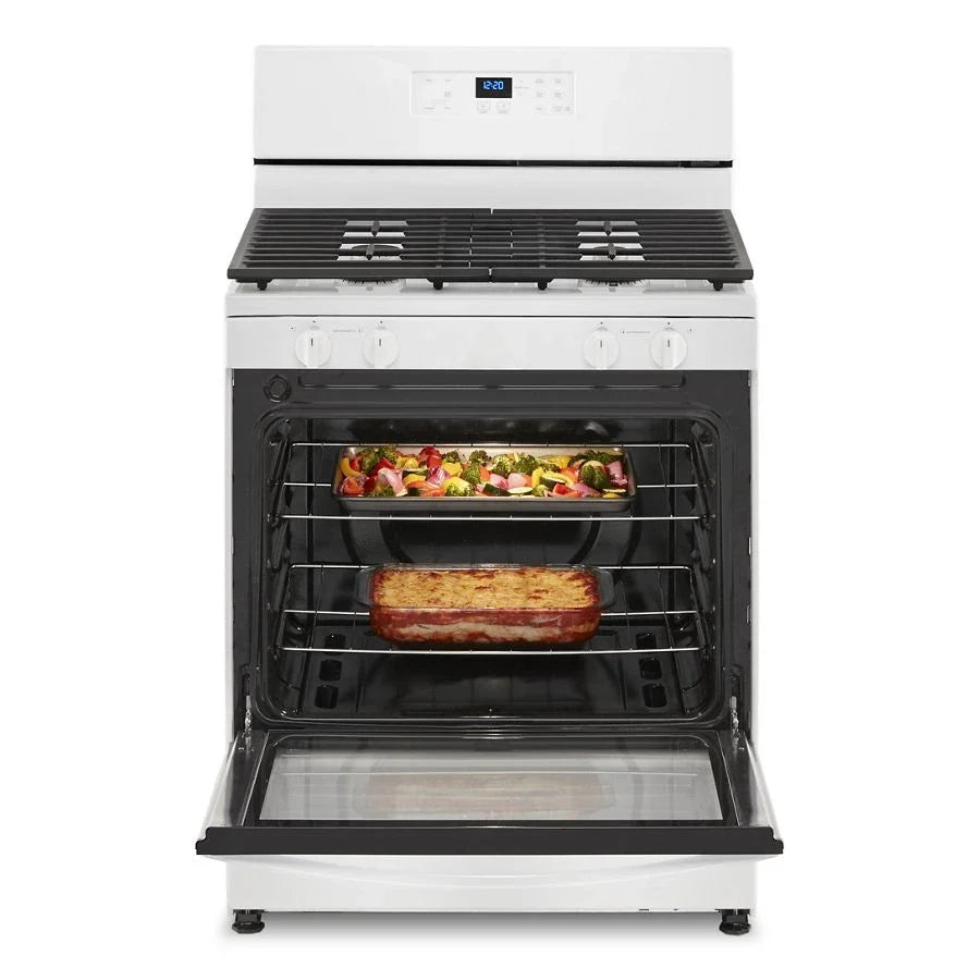 Whirlpool WFG320M0MW 5.1 Cu. Ft. Freestanding Gas Range with Broiler Drawer White