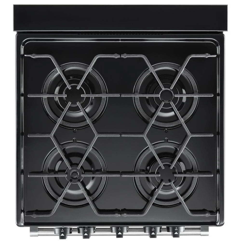 Whirlpool WFG500M4HS 24-inch Freestanding Gas Range with Sealed Burners Stainless Steel