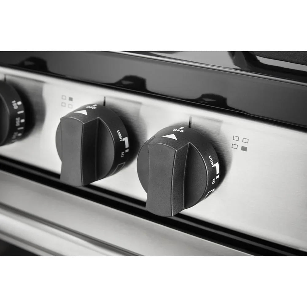 Whirlpool WFG500M4HS 24-inch Freestanding Gas Range with Sealed Burners Stainless Steel