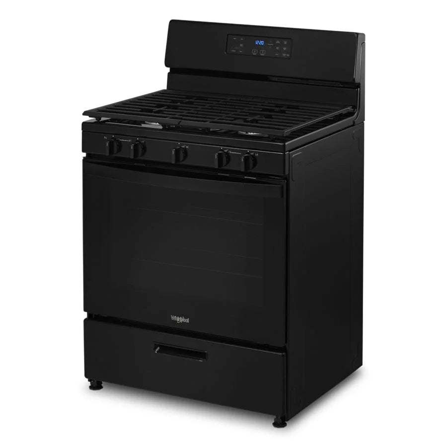 Whirlpool WFG505M0MB 5.1 Cu. Ft. Freestanding Gas Range with Edge to Edge Cooktop Black