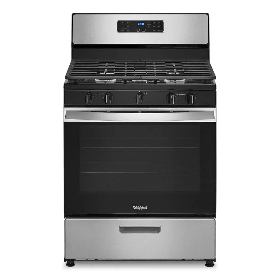 Whirlpool WFG505M0MS 5.1 Cu. Ft. Freestanding Gas Range with Edge to Edge Cooktop Stainless Steel
