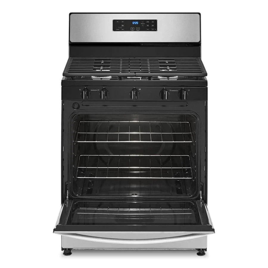 Whirlpool WFG505M0MS 5.1 Cu. Ft. Freestanding Gas Range with Edge to Edge Cooktop Stainless Steel