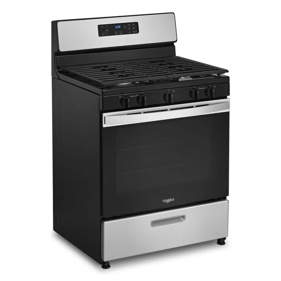 Whirlpool WFG505M0MS 5.1 Cu. Ft. Freestanding Gas Range with Edge to Edge Cooktop Stainless Steel