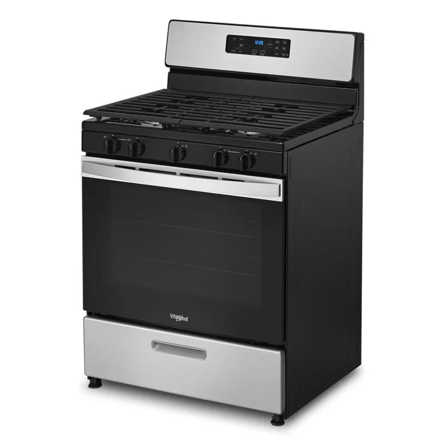 Whirlpool WFG505M0MS 5.1 Cu. Ft. Freestanding Gas Range with Edge to Edge Cooktop Stainless Steel
