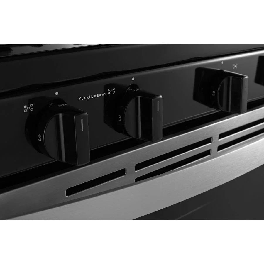 Whirlpool WFG505M0MS 5.1 Cu. Ft. Freestanding Gas Range with Edge to Edge Cooktop Stainless Steel
