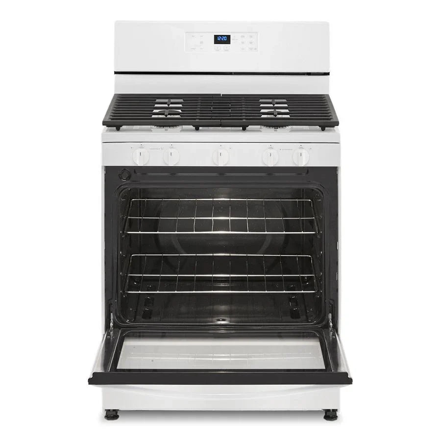 Whirlpool WFG505M0MW 5.1 Cu. Ft. Freestanding Gas Range with Edge to Edge Cooktop White