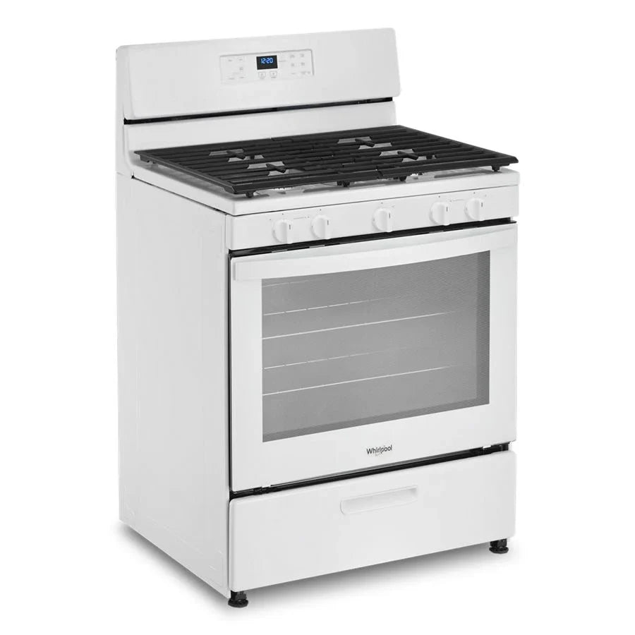 Whirlpool WFG505M0MW 5.1 Cu. Ft. Freestanding Gas Range with Edge to Edge Cooktop White
