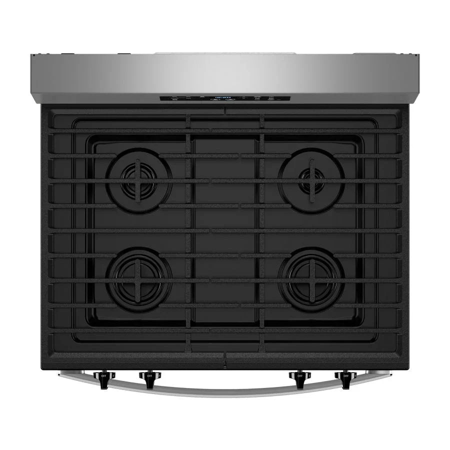 Whirlpool WFGS3530RS 30-inch Self Clean Gas Range with No Preheat Mode Stainless Steel