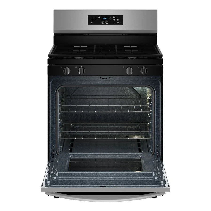 Whirlpool WFGS3530RS 30-inch Self Clean Gas Range with No Preheat Mode Stainless Steel