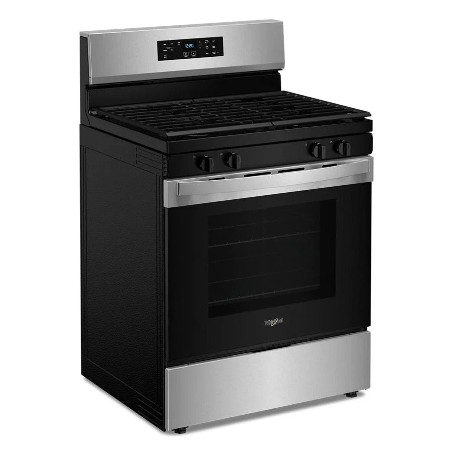 Whirlpool WFGS3530RS 30-inch Self Clean Gas Range with No Preheat Mode Stainless Steel
