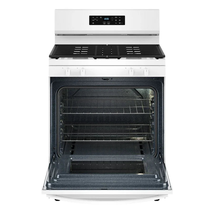 Whirlpool WFGS3530RW 30-inch Self Clean Gas Range with No Preheat Mode White