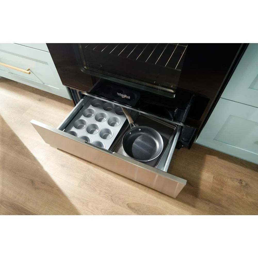 Whirlpool WFGS4530SS 30-inch Gas Range with Air Cooking Technology and Steam Clean Stainless Steel