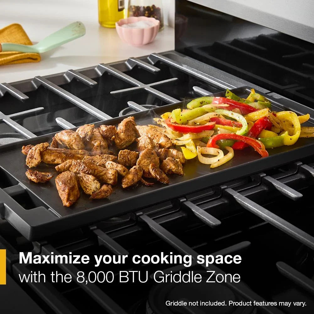 Whirlpool WFGS4530SS 30-inch Gas Range with Air Cooking Technology and Steam Clean Stainless Steel