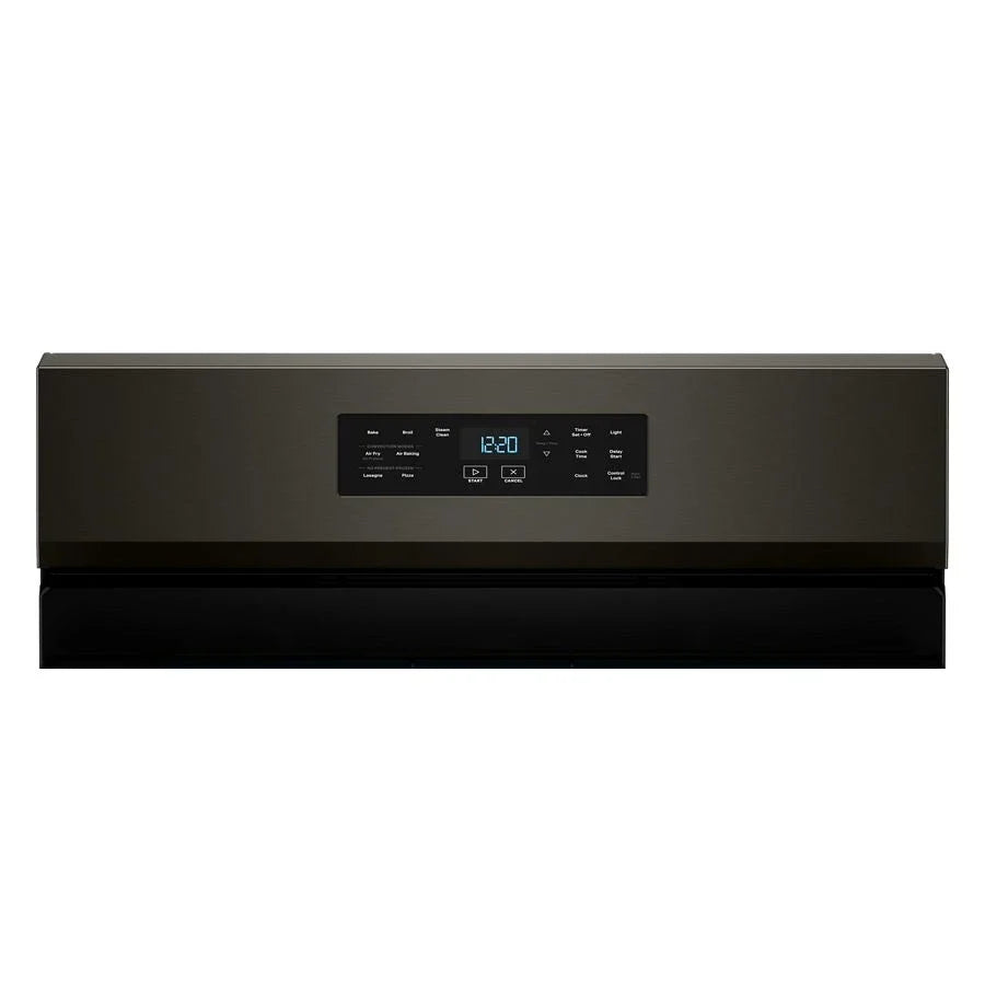 Whirlpool WFGS4530SV 30-inch Gas Range with Air Cooking Technology and Steam Clean Black Stainless
