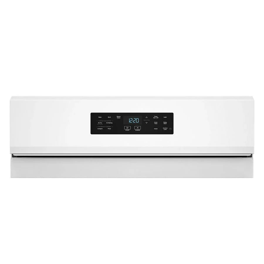 Whirlpool WFGS4530SW 30-inch Gas Range with Air Cooking Technology and Steam Clean White