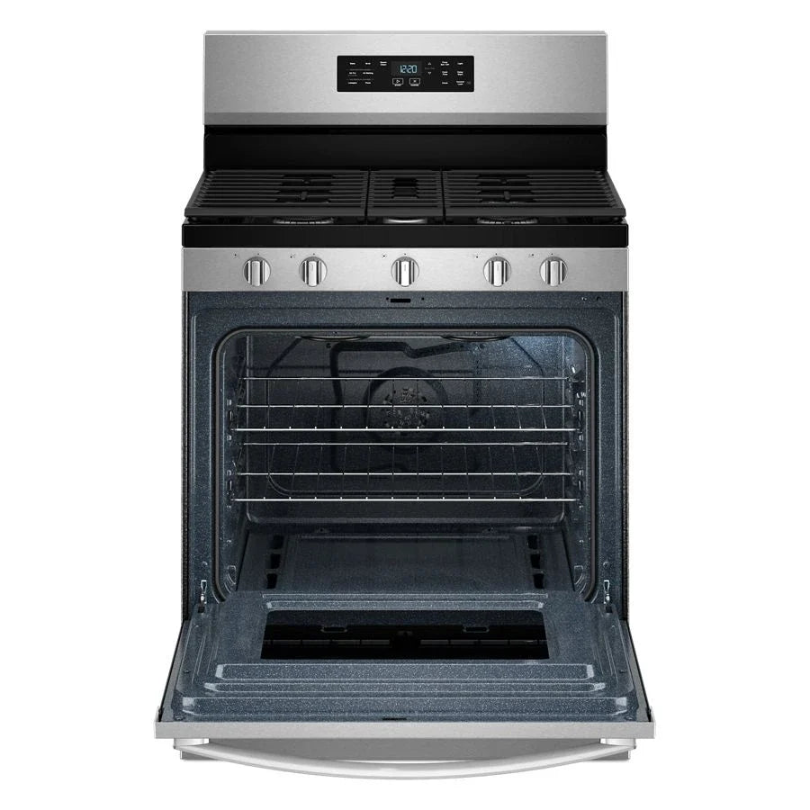 Whirlpool WFGS4530SZ 30-inch Gas Range with Air Cooking Technology and Steam Clean Fingerprint Resistant Stainless Steel