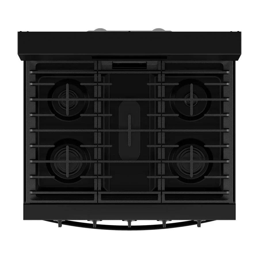 Whirlpool WFGS5030RB 30-inch Gas Range with Air Cooking Technology, No Preheat Air Fry and Air Baking and Self Clean Black