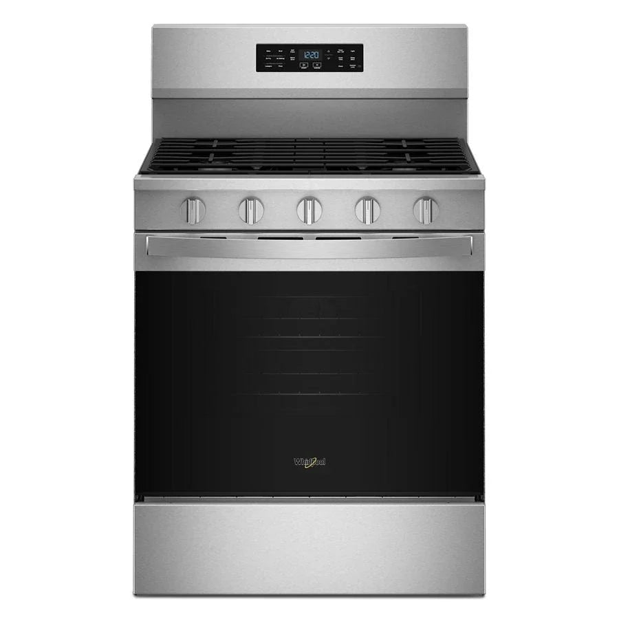 Whirlpool WFGS5730SZ 30-inch Gas Range with Air Cooking Technology and EZ-2-Lift™ Hinged Grates Fingerprint Resistant Stainless Steel