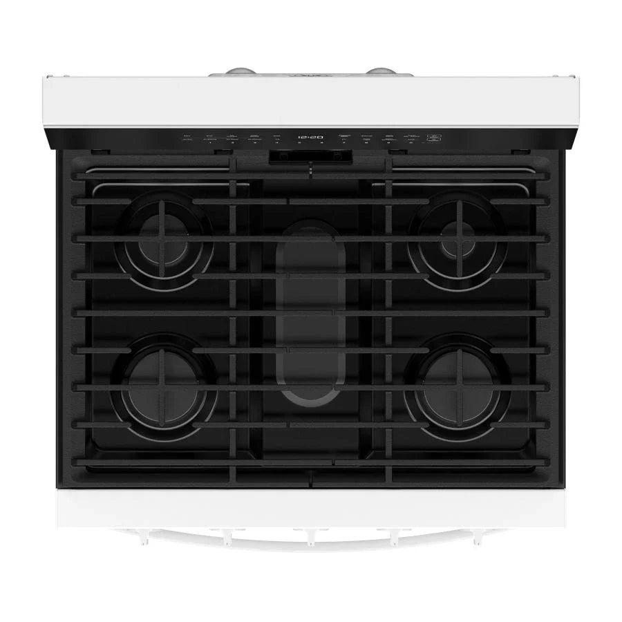 Whirlpool WFGS7530RW 30-inch Smart Gas Range with Air Cooking Technology, No Preheat Air Fry, Steam/Self Clean and High Speed Preheat White