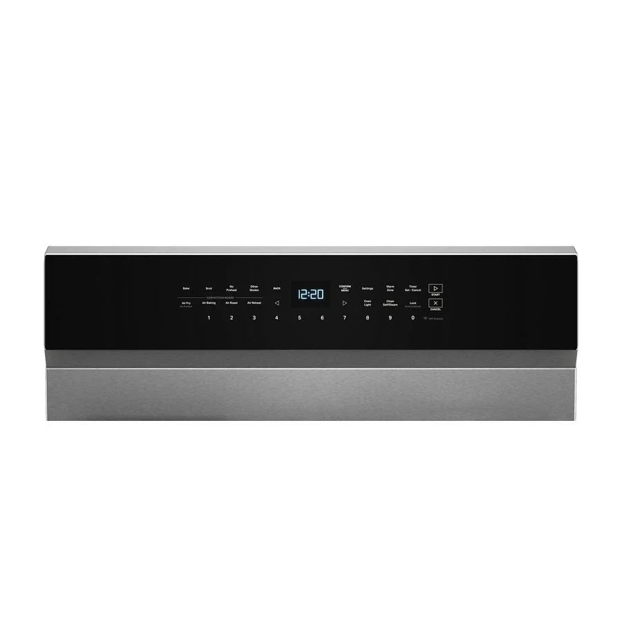Whirlpool WFGS7530RZ 30-inch Smart Gas Range with Air Cooking Technology, No Preheat Air Fry, Steam/Self Clean and High Speed Preheat Fingerprint Resistant Stainless Steel